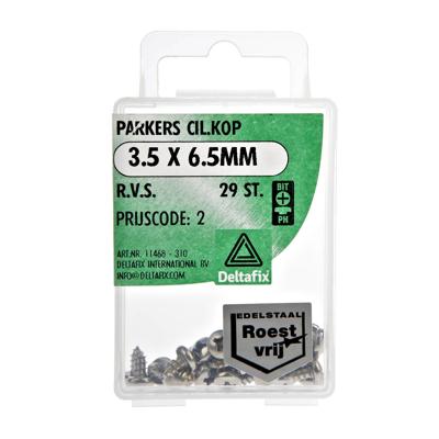 Parkers ck 3,5x6.5mm rvs 29st - Deltafix