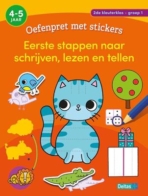 Oefenpret met stickers - Eerste stappen naar schrijven, lezen en tellen (Paperback)