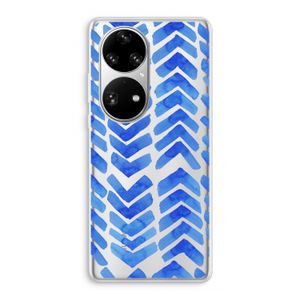 Blauwe pijlen: Huawei P50 Pro Transparant Hoesje