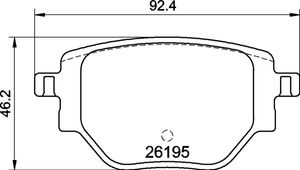 Remblokkenset, schijfrem BREMBO, u.a. für Peugeot, Opel