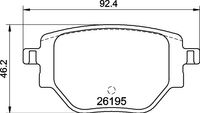 Remblokkenset, schijfrem BREMBO, u.a. für Peugeot, Opel