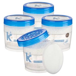 Vochtvanger 250ml - 4x - opneem korrels - Tegen schimmel/condens/geur - kelder/garage/huis/kasten