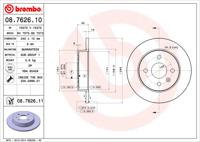 Brembo Remschijven 08.7626.11