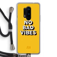 No Bad Vibes: OnePlus 8 Pro Transparant Hoesje met koord