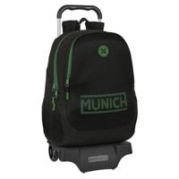 Schoolrugzak met Wielen Munich Caviar Zwart 32 x 44 x 16 cm