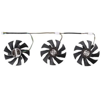 3 delige DC 12V 4 Pin vrouwelijke desktopcomputer Radiator Cooling Fan CPU koelventilator Diameter: 8 5 mm