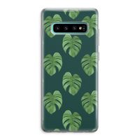 Monstera leaves: Samsung Galaxy S10 Plus Transparant Hoesje