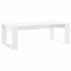 vidaXL Salontafel 102x50x35 cm bewerkt hout hoogglans wit