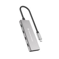 USB-HUB Conceptronic 110519607101 Zilverkleurig