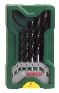 Bosch Accessories 2607019580 Hout-spiraalboorset 7-delig 3 mm, 4 mm, 5 mm, 6 mm, 7 mm, 8 mm, 10 mm Cilinderschacht 1 set(s)