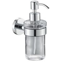 Plieger Vigo zeepdispenser glas met houder chroom 4784424 - thumbnail