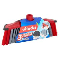 Vileda 3action bezem binnen rood/grijs - thumbnail