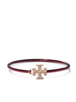 Tory Burch bracelet Eleanor à logo strassé - Rouge - thumbnail