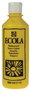 Talens Ecola plakkaatverf flacon van 500 ml, geel