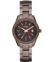 Horlogeband Fossil ES3022 Roestvrij staal (RVS) Bruin 14mm