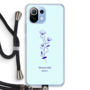 Bloom with grace: Xiaomi Mi 11 Lite Transparant Hoesje met koord