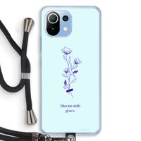 Bloom with grace: Xiaomi Mi 11 Lite Transparant Hoesje met koord
