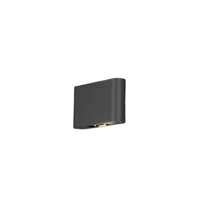 Wandarmatuur chieri 2x6W grijs 11cm - Konstsmide