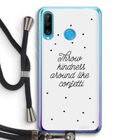 Confetti: Huawei P30 Lite Transparant Hoesje met koord