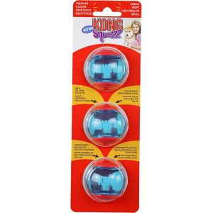 Kong Squeezz Action hondenspeeltje klein - 3 stuks Per set