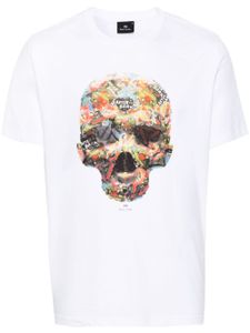 PS Paul Smith t-shirt Skull Sticker - Blanc