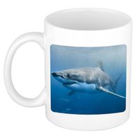 Foto mok haai mok / beker 300 ml - Cadeau haaien liefhebber - feest mokken - thumbnail