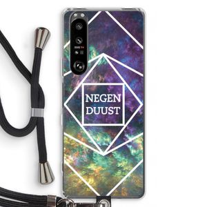 Negenduust ruimte: Sony Xperia 1 III Transparant Hoesje met koord
