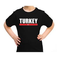 Turkey / Turkije supporter t-shirt zwart voor kids - thumbnail