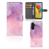 Hoesje Samsung Galaxy M14 Pink Purple Paint | Portemonnee hoesje