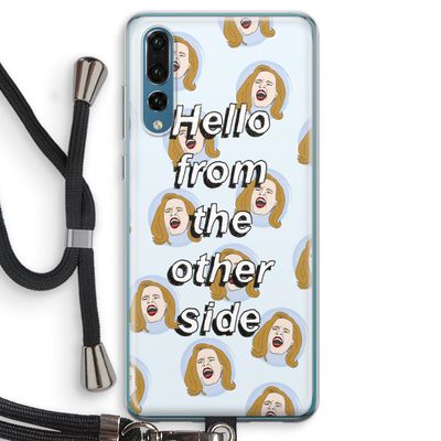 Hello: Huawei P20 Pro Transparant Hoesje met koord