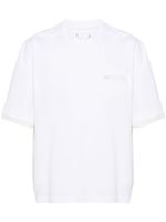 sacai t-shirt à design à empiècements - Blanc