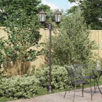 Tuin Lantaarnpaal Brons Aluminium en Glas