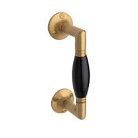 De Oude Deurklink Handgreep messing getrommeld rond De Oude Deurklink Handgreep messing getrommeld rond