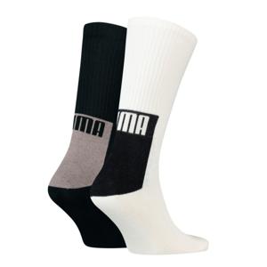 Puma Crew sokken Logo Block 2-pack Pine Bark Combo-43/46