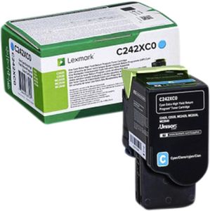 Lexmark C242XC0 tonercartridge 1 stuk(s) Origineel Cyaan