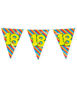 Happy Verjaardag Vlaggenlijn 18 Jaar (10m)