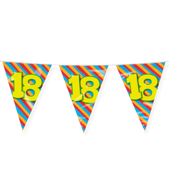 Happy Verjaardag Vlaggenlijn 18 Jaar (10m)