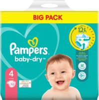 Pampers Baby Dry Maat 4 9-4 KG 70 Luiers - thumbnail