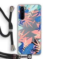 Tropisch: OnePlus Nord Transparant Hoesje met koord