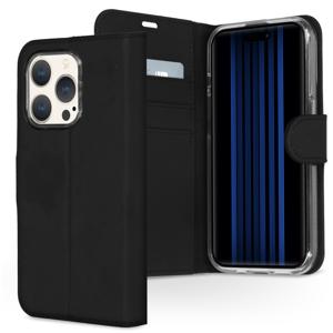 Accezz Wallet Softcase Bookcase iPhone 15 Pro Telefoonhoesje Zwart