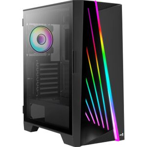 Aerocool Mirage-G-BK-v1 tower behuizing USB-A 2.0, 2x USB-A 3.2 (5 Gbit/s), 2 Audio, Window-kit