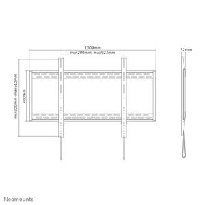 Neomounts LFD-W1000 TV-beugel 152,4 cm (60) - 254,0 cm (100) Vast