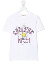 Nº21 Kids t-shirt à imprimé College - Blanc