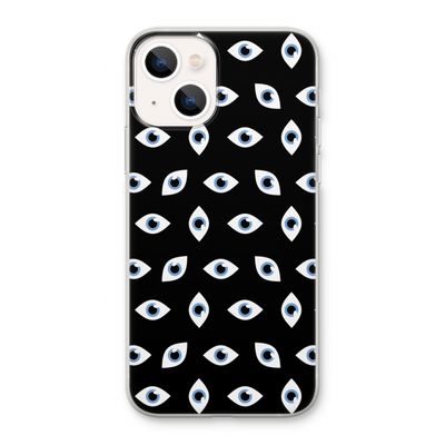 Eyes pattern: iPhone 13 Transparant Hoesje