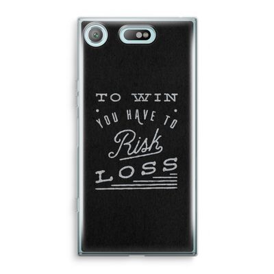 Risk loss: Sony Xperia XZ1 Compact Transparant Hoesje
