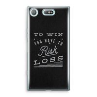 Risk loss: Sony Xperia XZ1 Compact Transparant Hoesje