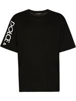 Dolce & Gabbana t-shirt en coton à logo imprimé - Noir