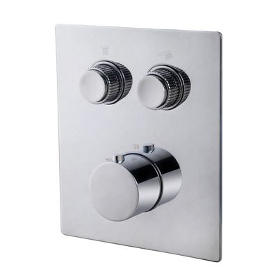 Afbouwdeel Inbouwthermostaat BWS Caral Klik Pro 2-weg Chroom