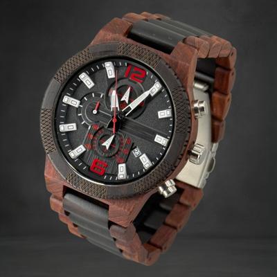 TimberWood 12/6™ - Houten Chronograaf Herenhorloge 48mm