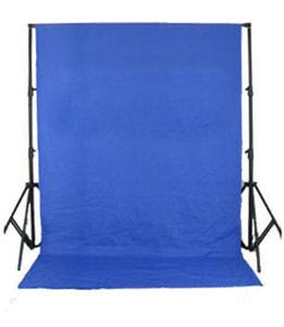 BRESSER BR-D26 Achtergrondsupport + Achtergronddoek 3x6m Chromakey blauw